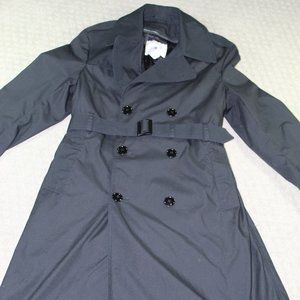 Vintage DSCP by American Apparel Corp Black All Weather Trench Coat Size 38S